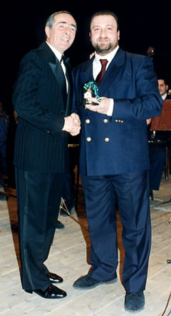 Il M° Merli con il presidente Tritarelli